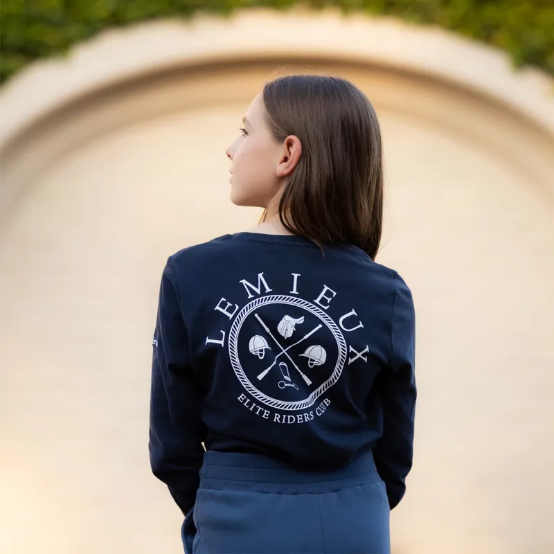 LeMieux Young Rider Lara Long Sleeve Tee - Navy-4